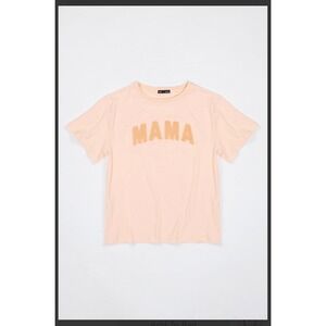 Le-la-lo Mama Chenille T-Shirt - Lt Pink size xl NWT